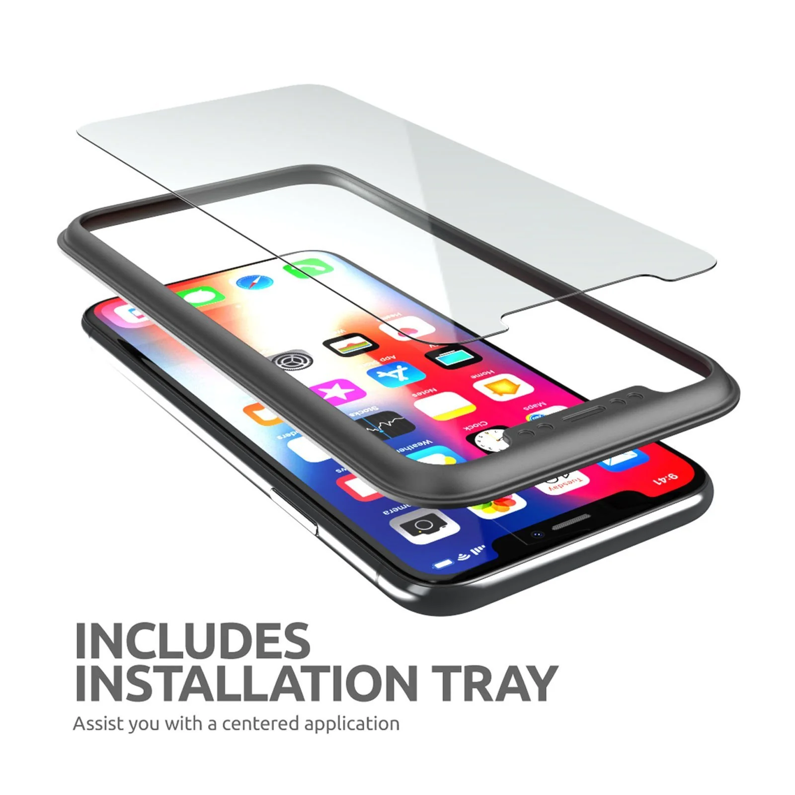 2.5D Glass Screen Protector for iPhone 6.5 inch 2018 and 2019 (2 Pack) -Clear - Image 3