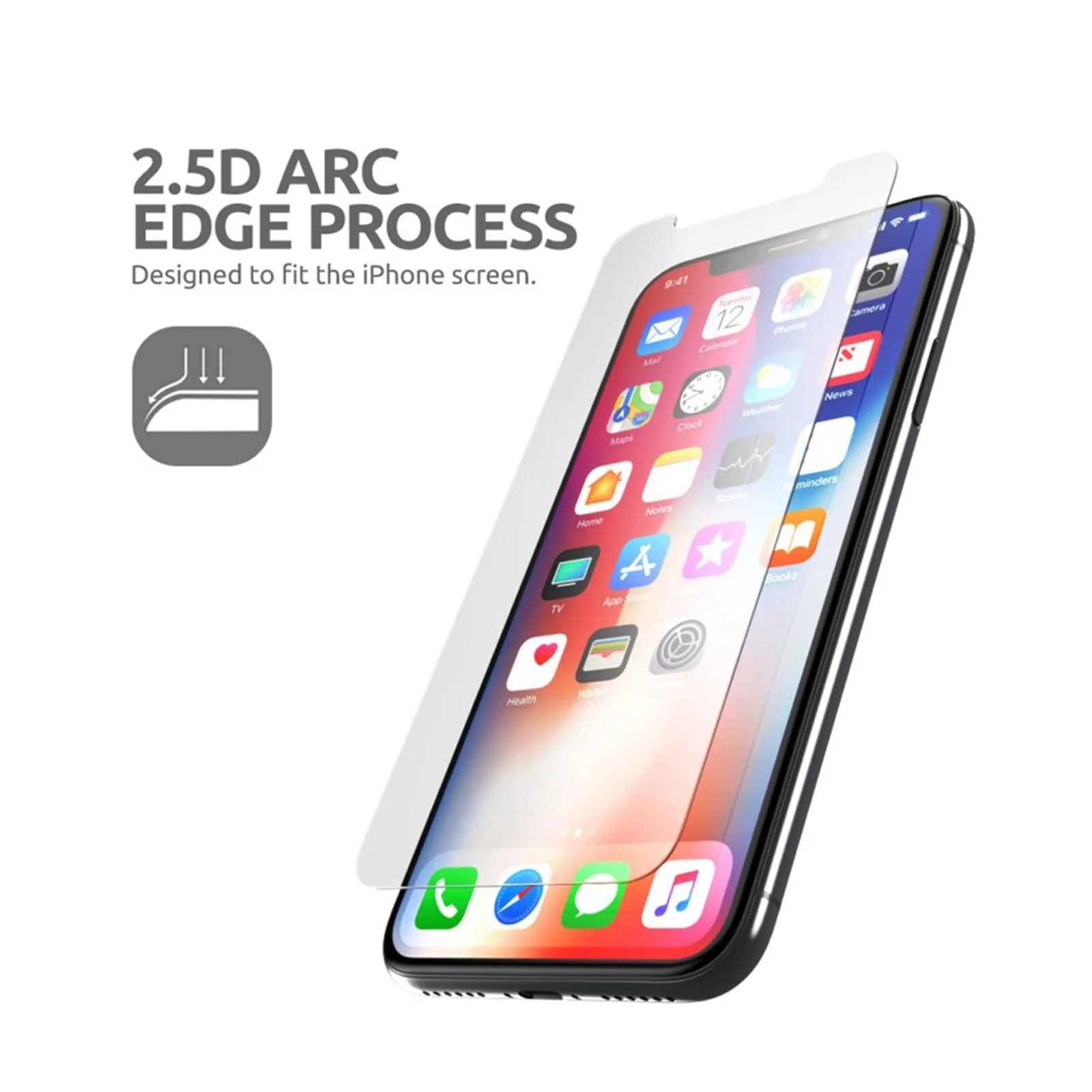 2.5D Glass Screen Protector for iPhone 6.5 inch 2018 and 2019 (2 Pack) -Clear - Image 6