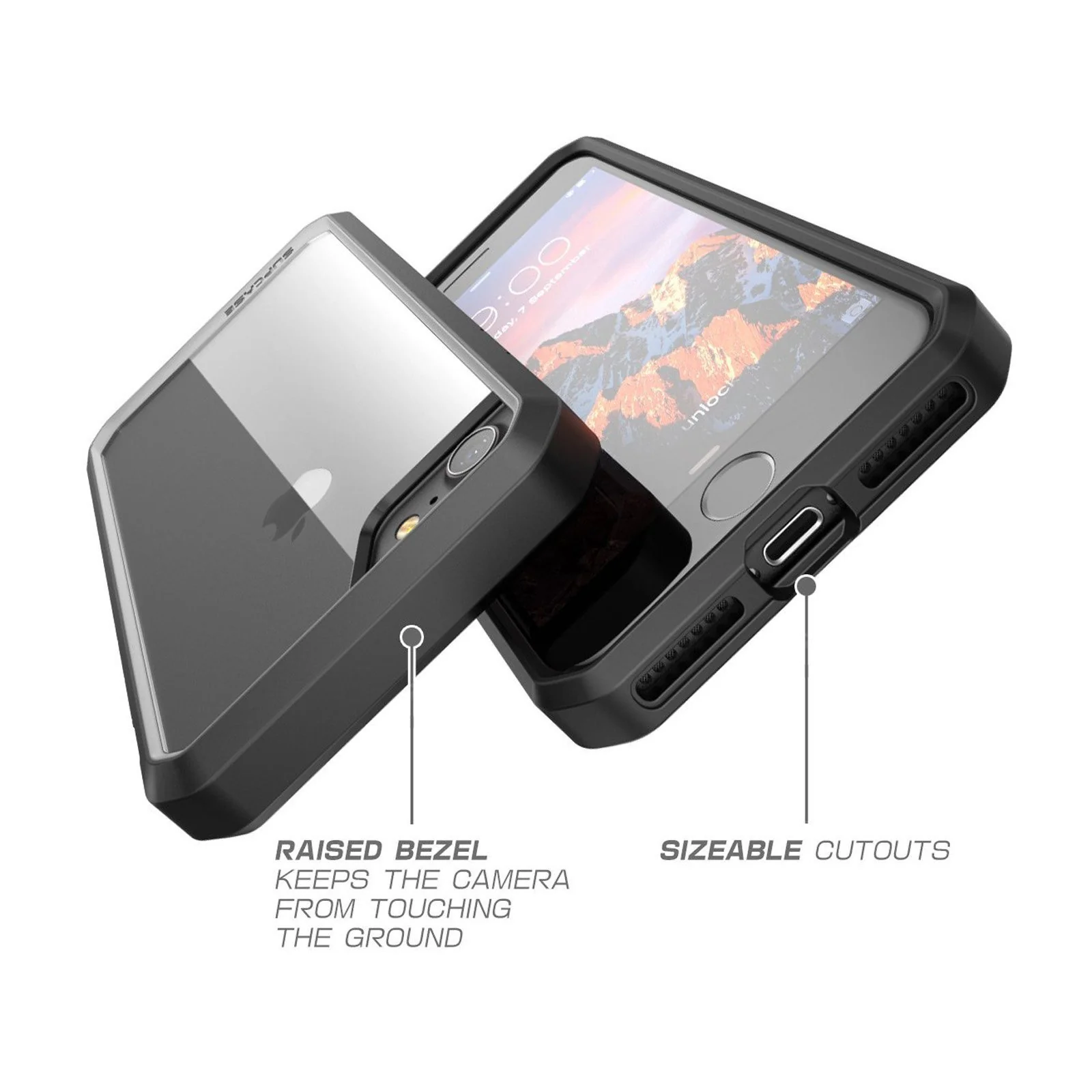 iPhone 7 Plus / 8 Plus Unicorn Beetle Hybrid Protective Bumper Case-Black - Image 7