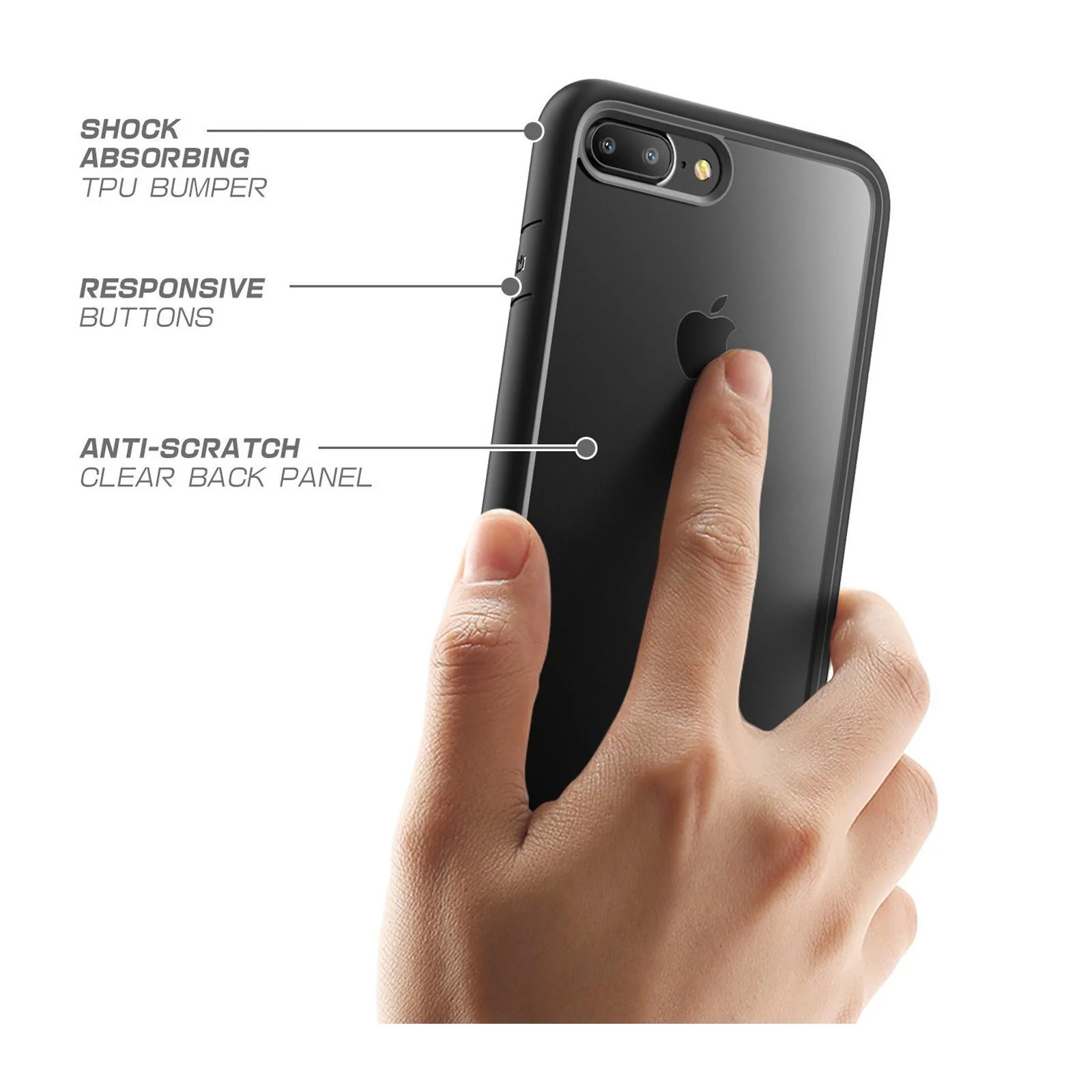 iPhone 7 Plus / 8 Plus Unicorn Beetle Style-Black - Image 5