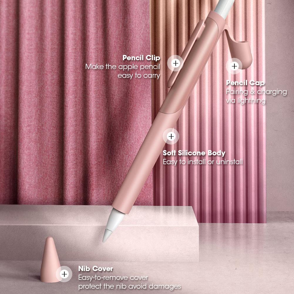Apple Pencil 1 Silicone Protective Case-Rose Gold - Image 7