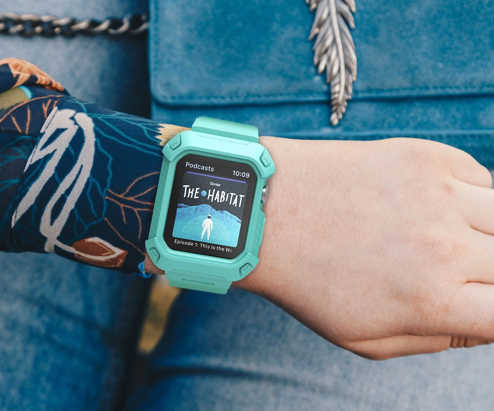 Apple Watch UB Pro Wristband Case (44mm/45mm)-Mint Green - Image 8