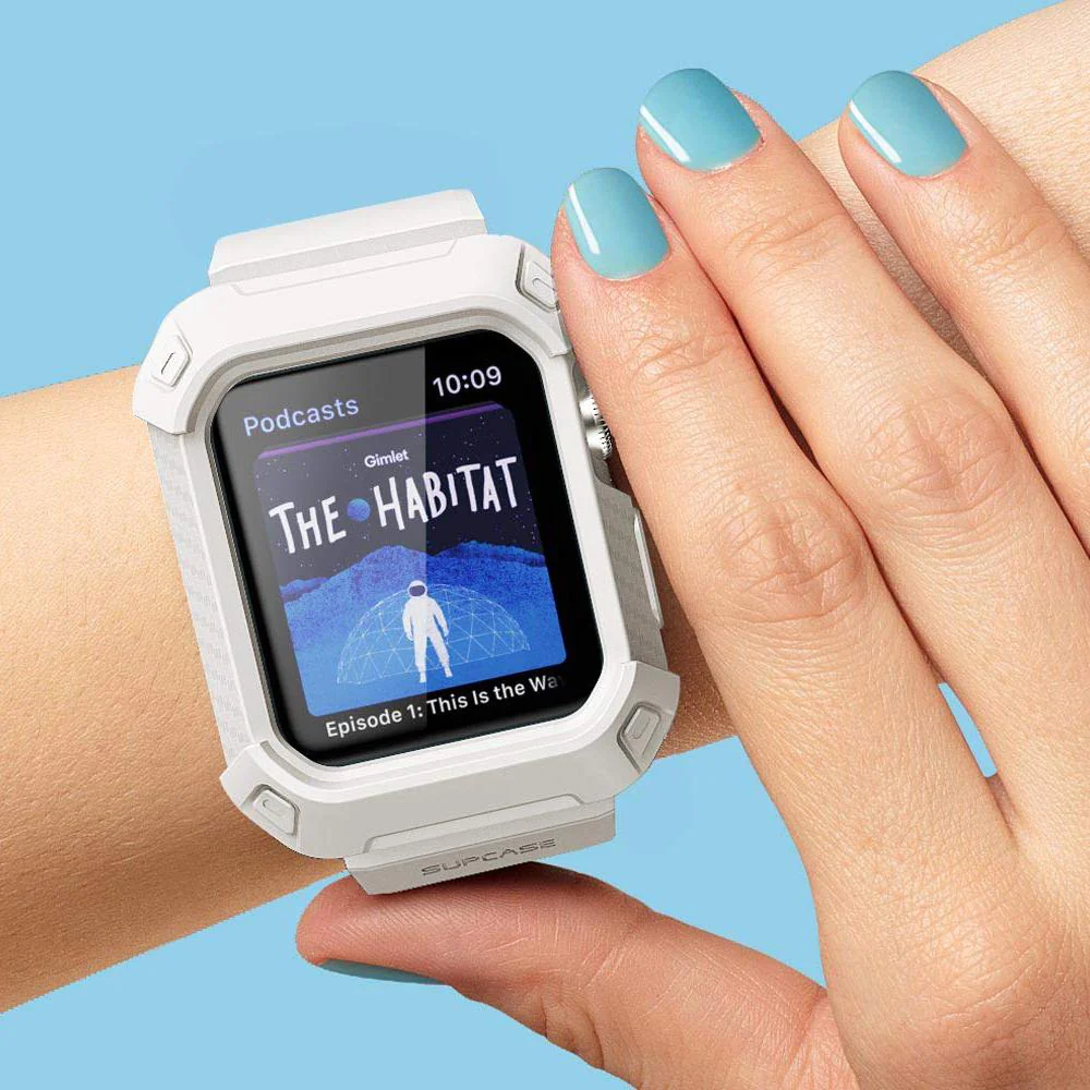 Apple Watch UB Pro Wristband Case (44mm/45mm)-White - Image 8