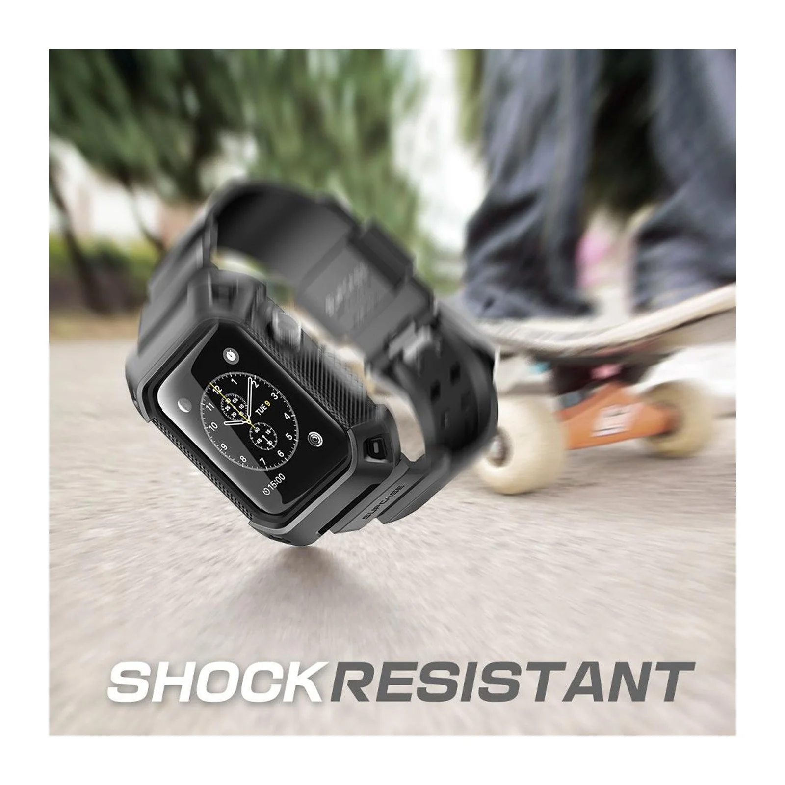 Apple Watch UB Pro Wristband Case (38mm)-Black - Image 5