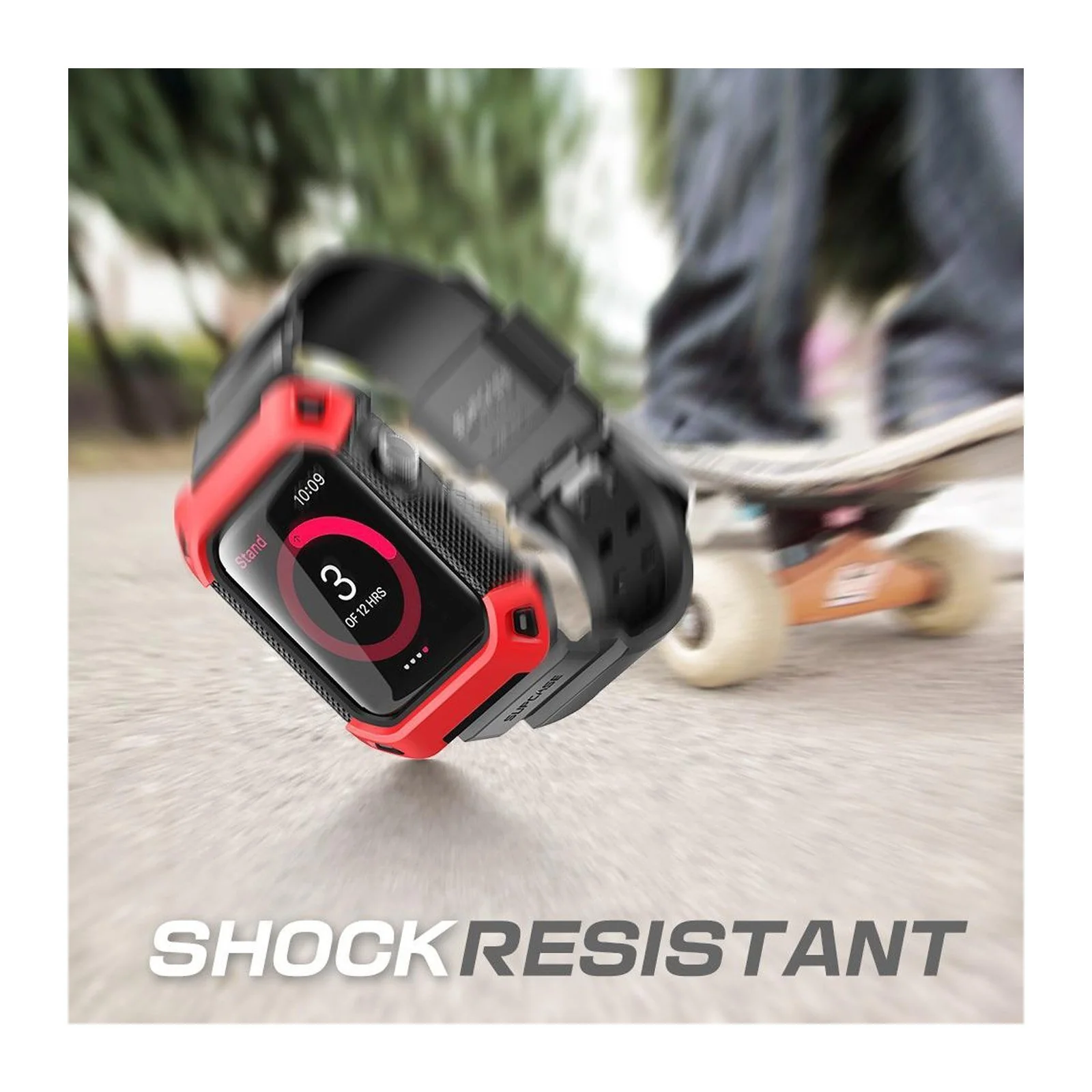 Apple Watch UB Pro Wristband Case (42mm)-Red - Image 5