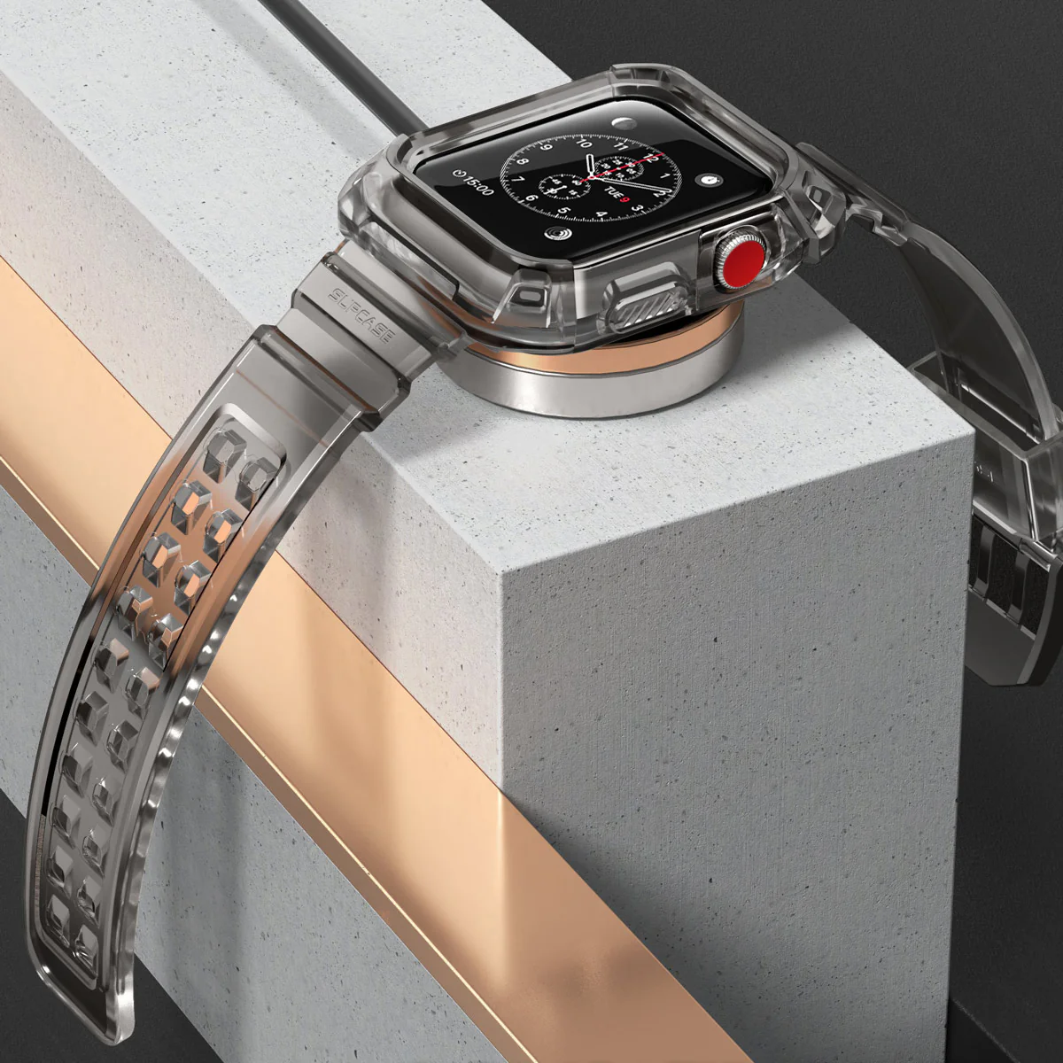 Apple Watch UB Pro Wristband Case (42mm)-Clear - Image 3