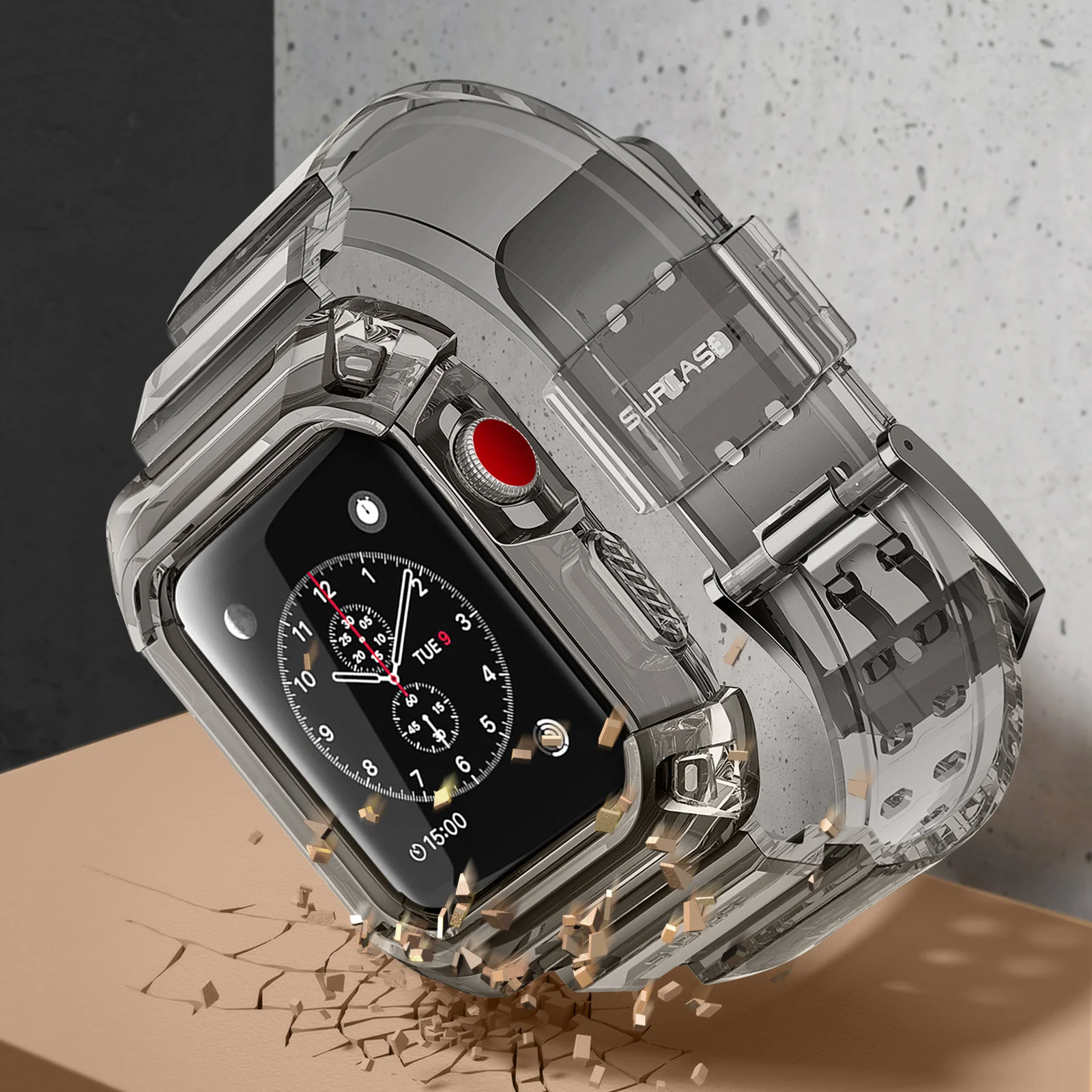 Apple Watch UB Pro Wristband Case (42mm)-Clear - Image 5