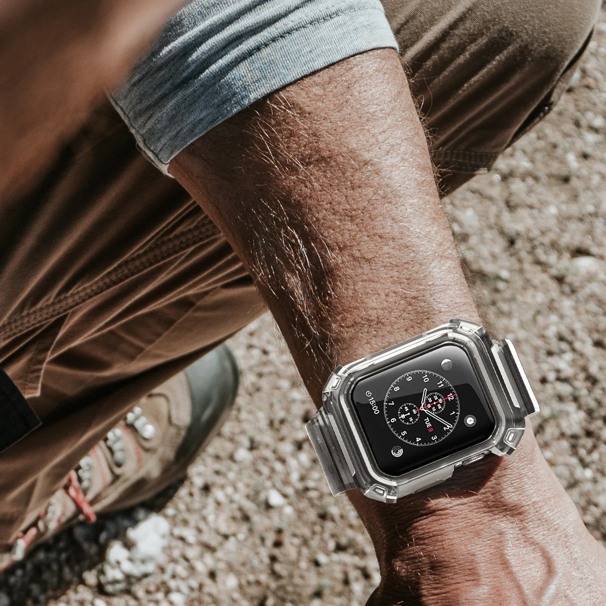 Apple Watch UB Pro Wristband Case (42mm)-Clear - Image 6