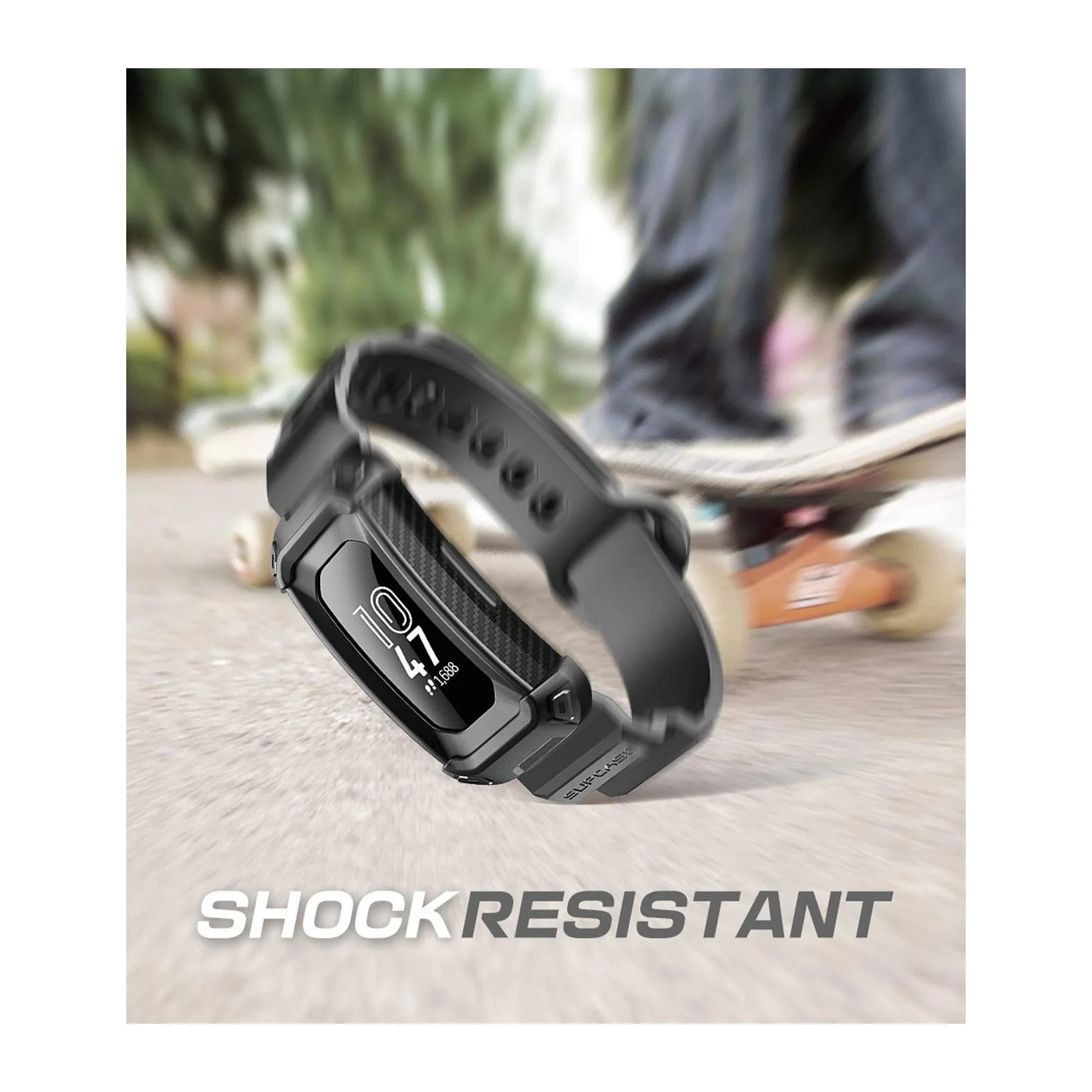 Fitbit Inspire Unicorn Beetle Pro Wristband Case-Black - Image 3