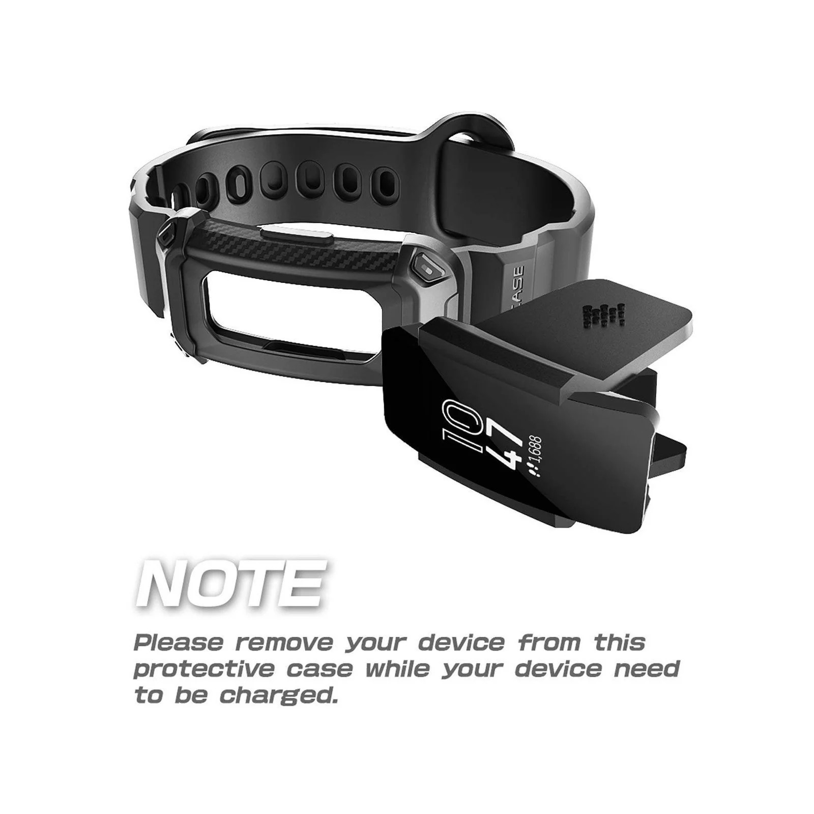 Fitbit Inspire Unicorn Beetle Pro Wristband Case-Black - Image 6