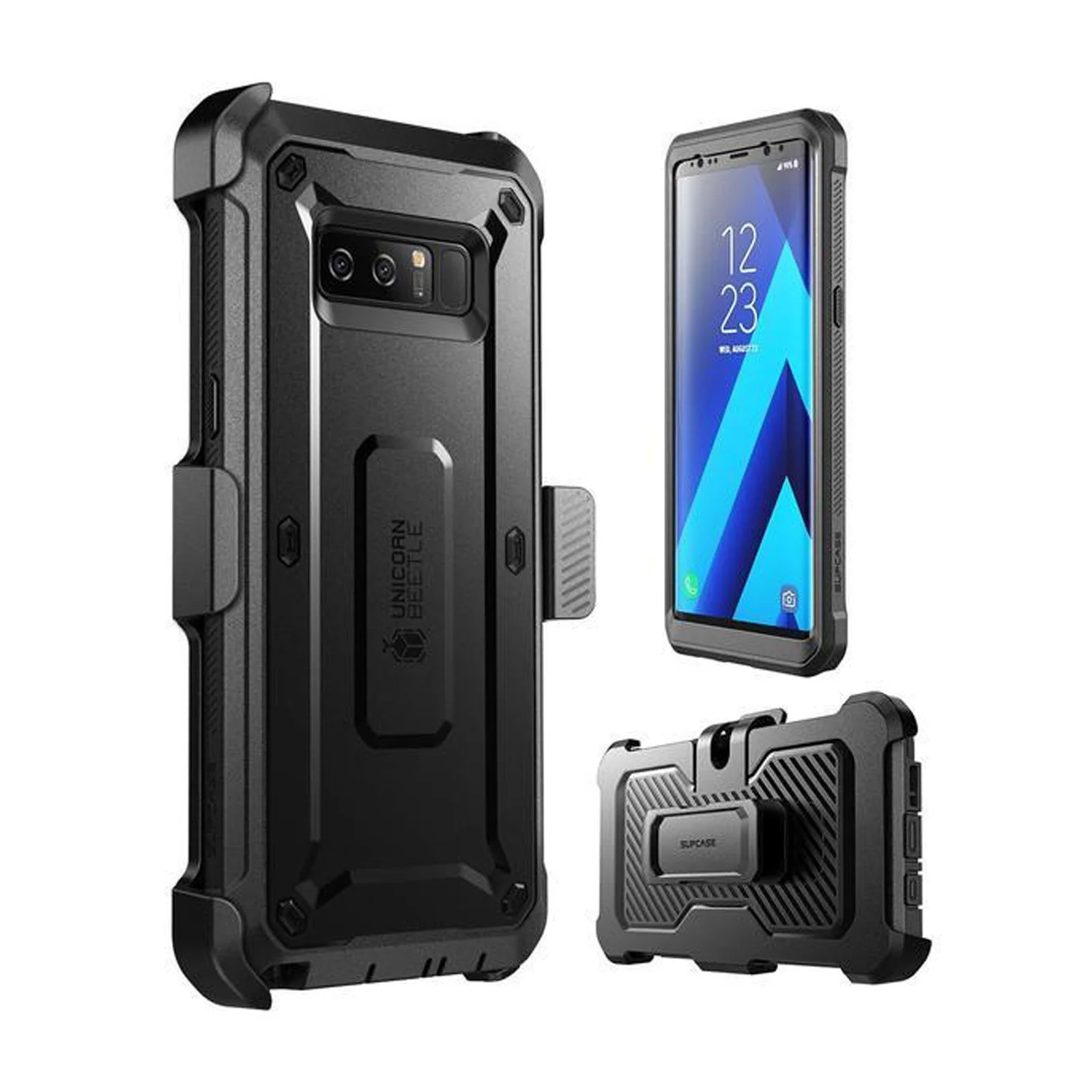 Galaxy Note8 Unicorn Beetle Pro Full Body Rugged Holster Case-Black - Image 6