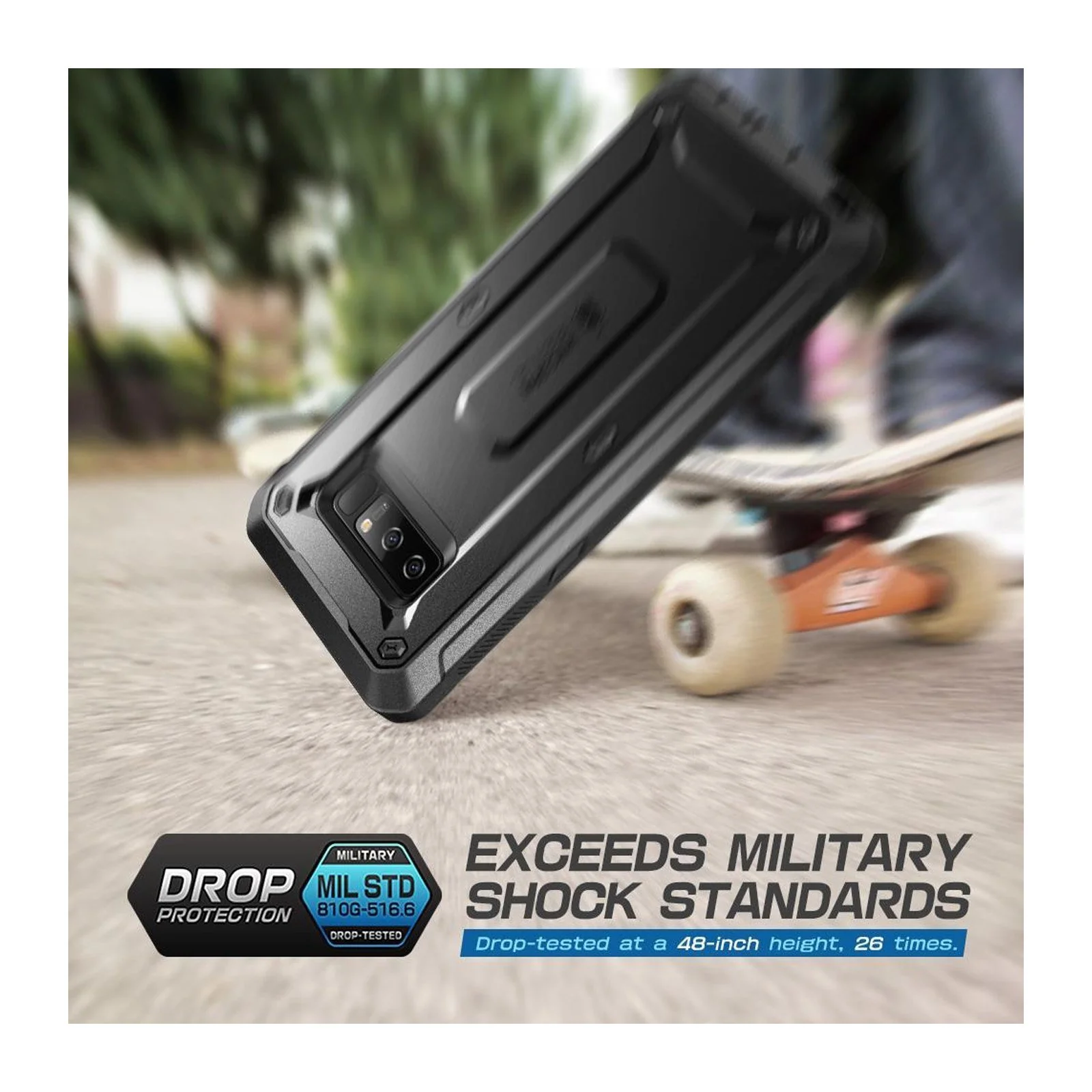 Galaxy Note8 Unicorn Beetle Pro Full Body Rugged Holster Case-Black - Image 7