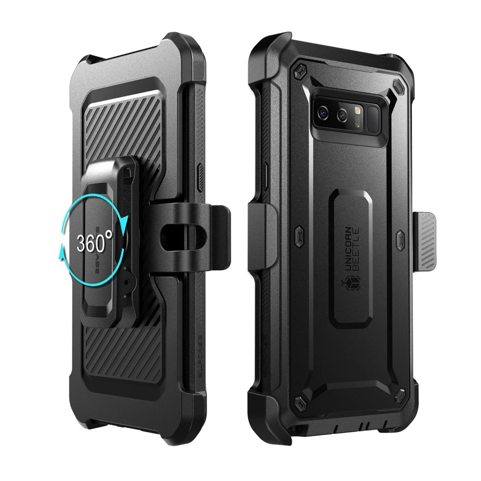 Galaxy Note8 Unicorn Beetle Pro Full Body Rugged Holster Case-Black - Image 9