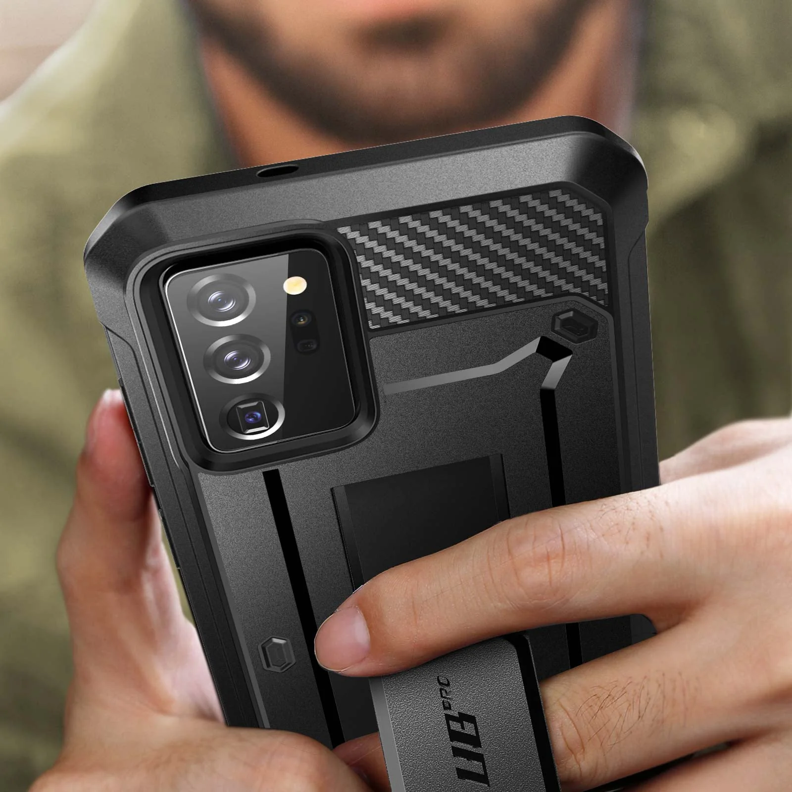 Galaxy Note20 Ultra Unicorn Beetle PRO Rugged Holster Case(Open-Box)-Black - Image 9