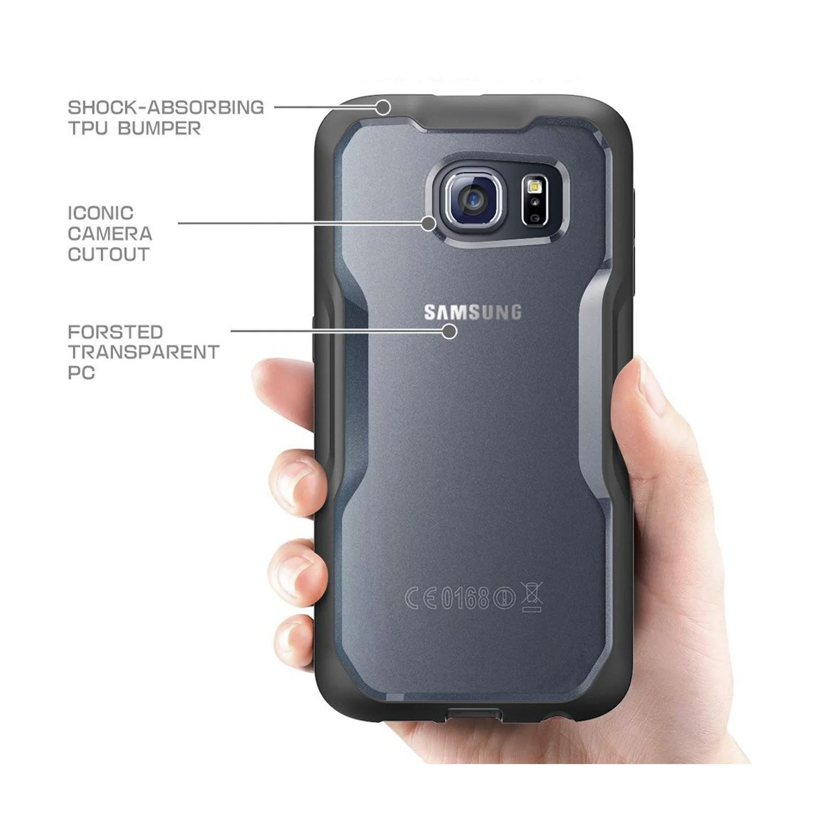 Galaxy S6 Unicorn Beetle Hybrid Protective Bumper Case(open box)-Frost - Image 4