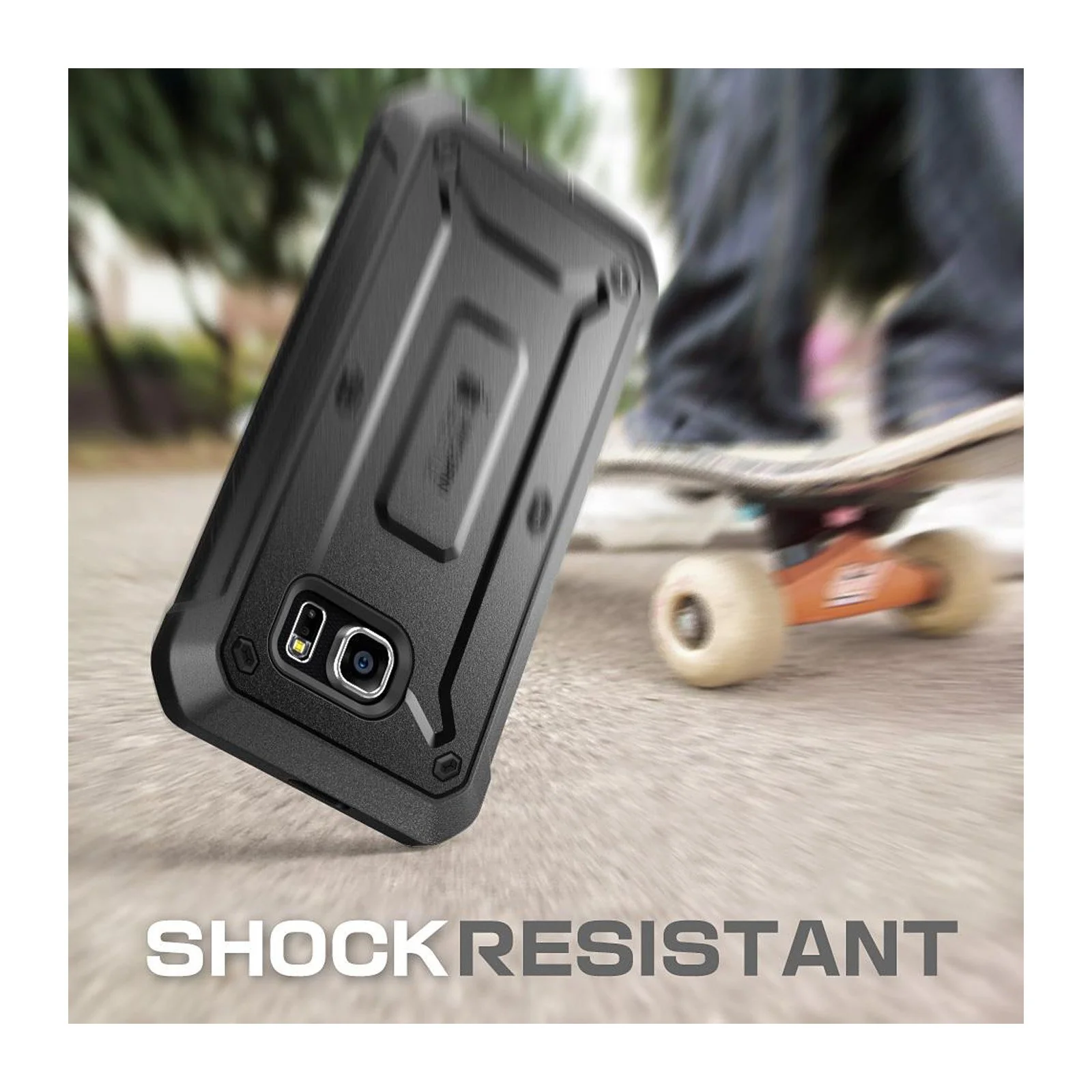 Galaxy S6 Unicorn Beetle Pro Full Body Rugged Holster Case with Screen Protector-Black - Image 5