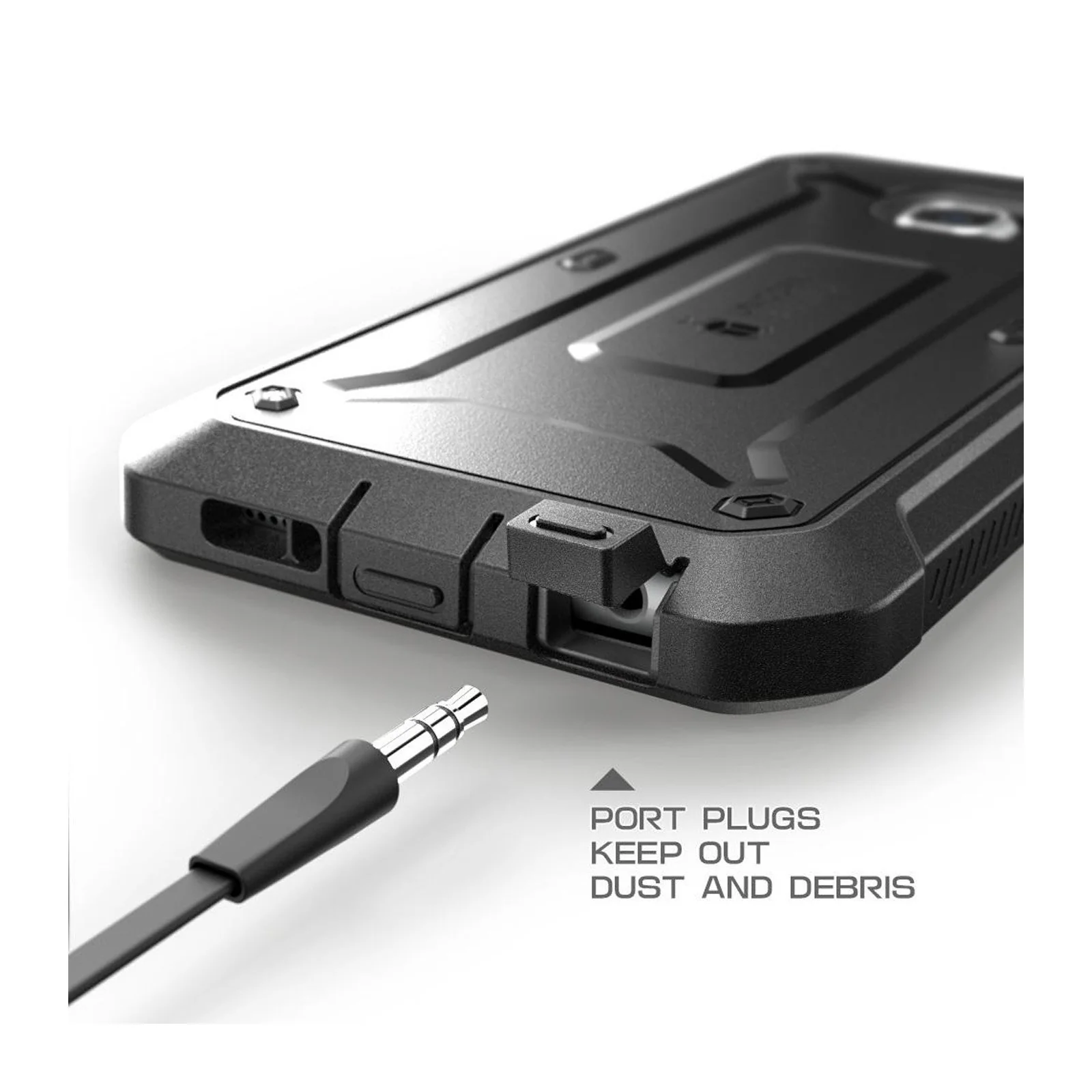 Galaxy S6 Unicorn Beetle Pro Full Body Rugged Holster Case with Screen Protector-Black - Image 6