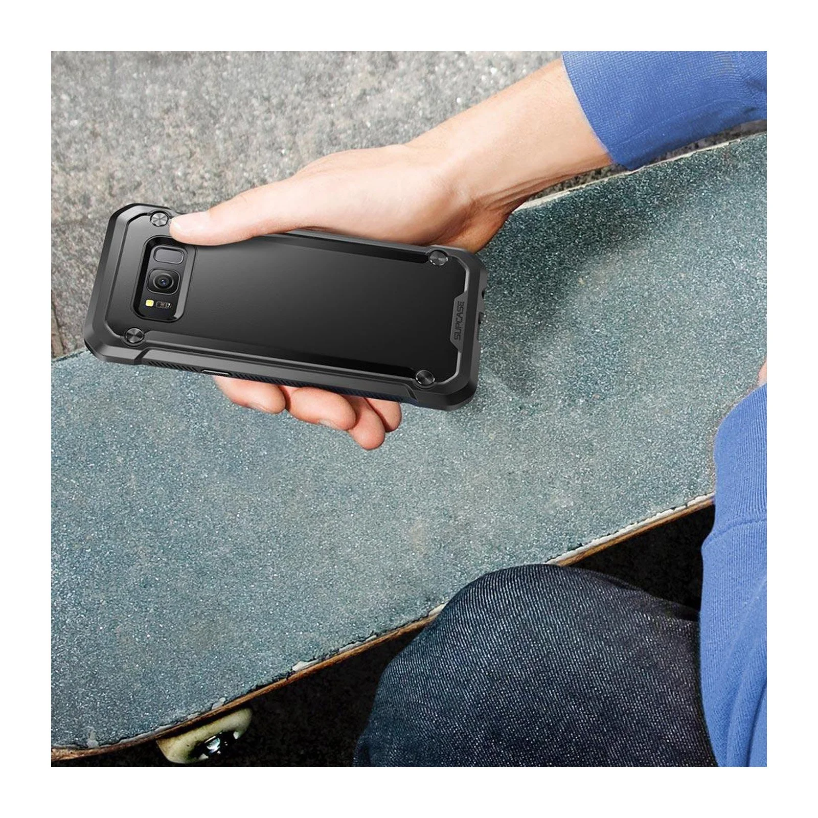 Galaxy S8 Plus Unicorn Beetle Hybrid Protective Bumper Case-Black - Image 6