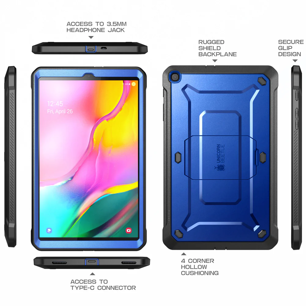 Galaxy Tab A 10.1 inch (2019) Unicorn Beetle Pro Full-Body Case-Dark Blue - Image 7