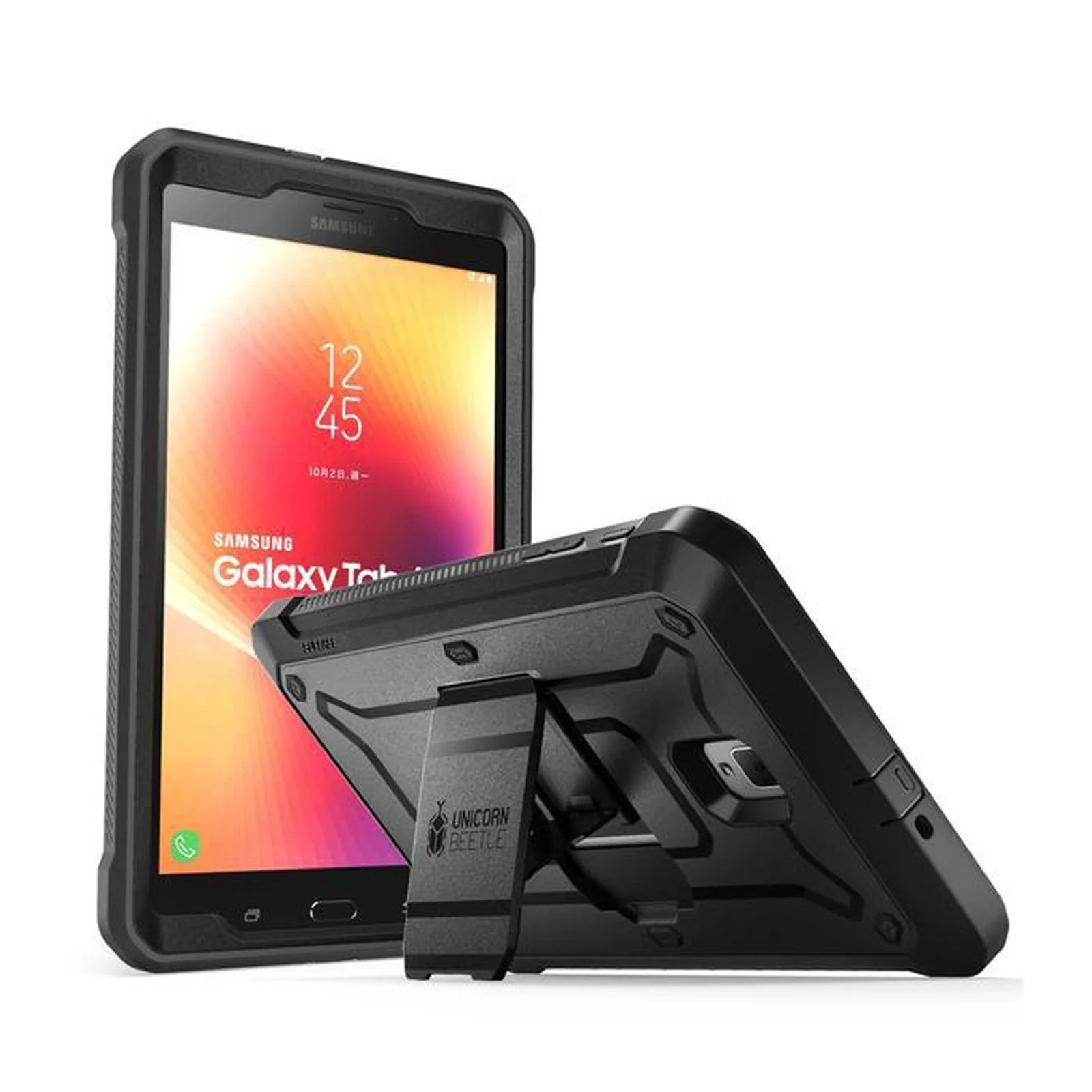 Galaxy Tab A 8.0 inch (2017) Unicorn Beetle Pro Rugged Case with Screen Protector and Kickstand-Black - Image 8