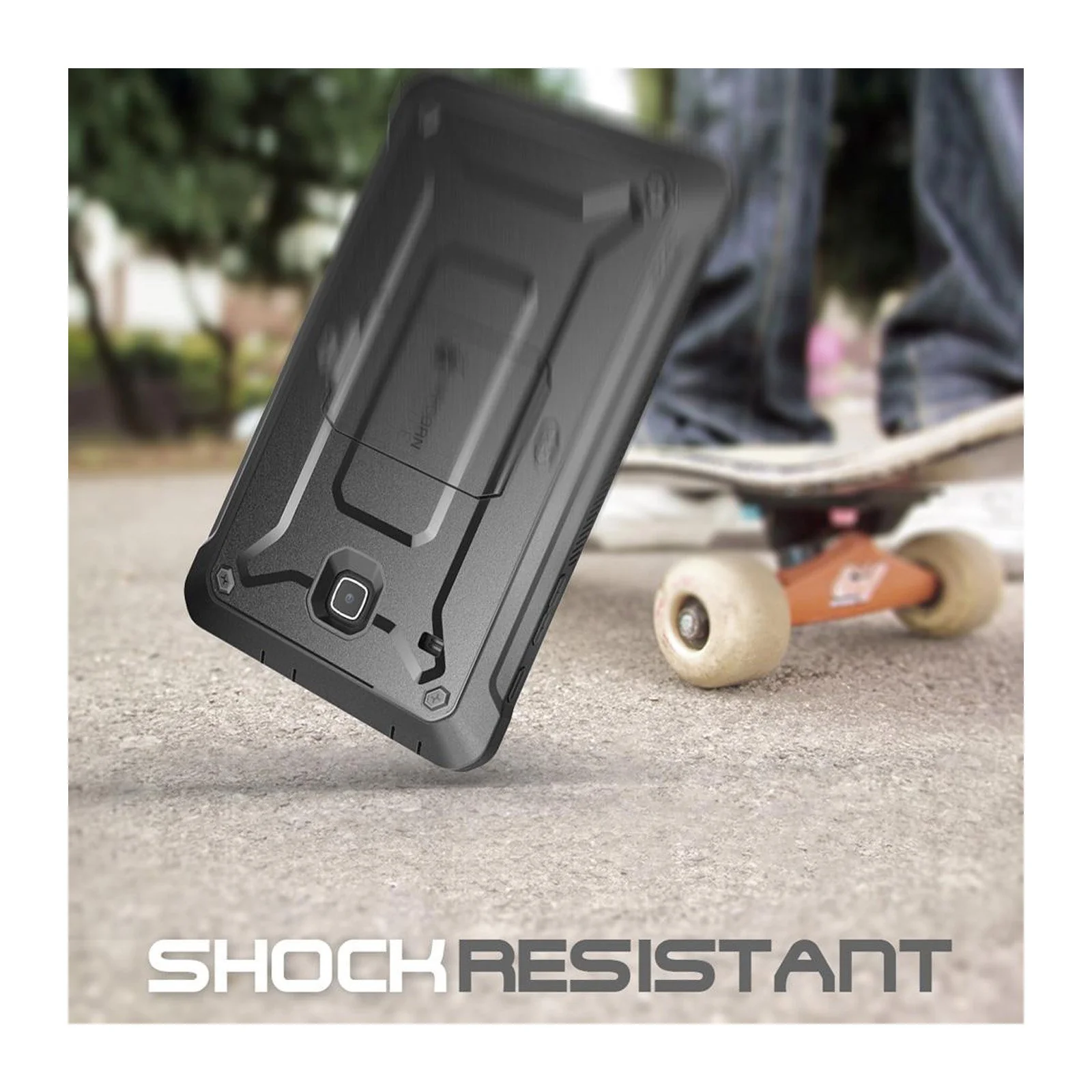 Galaxy Tab E 8.0 inch (2016) Unicorn Beetle Pro Rugged Case with Built-in Screen Protector-Black - Image 4