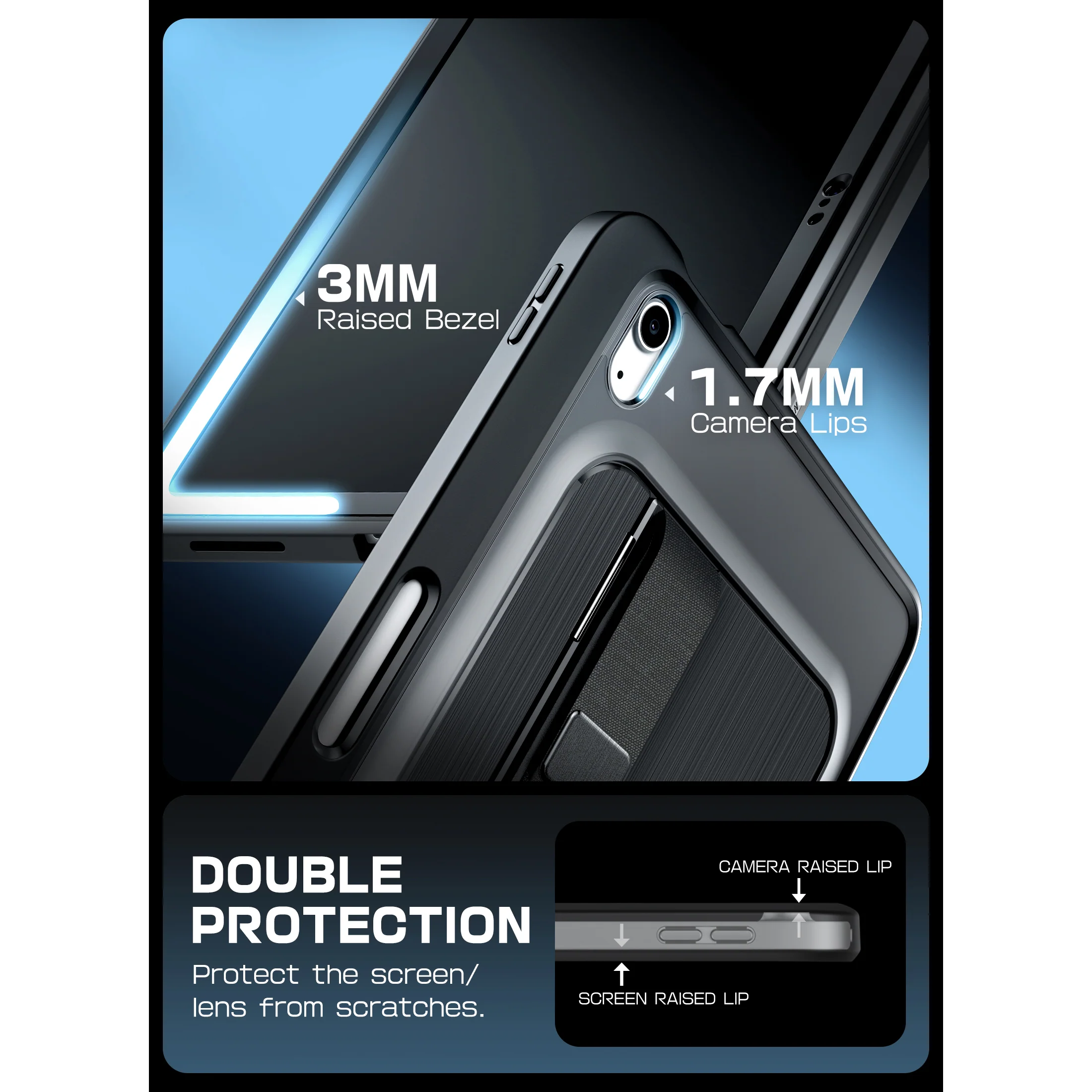 iPad A16 11 inch (2025) Ares Grip Case - Black - Image 8