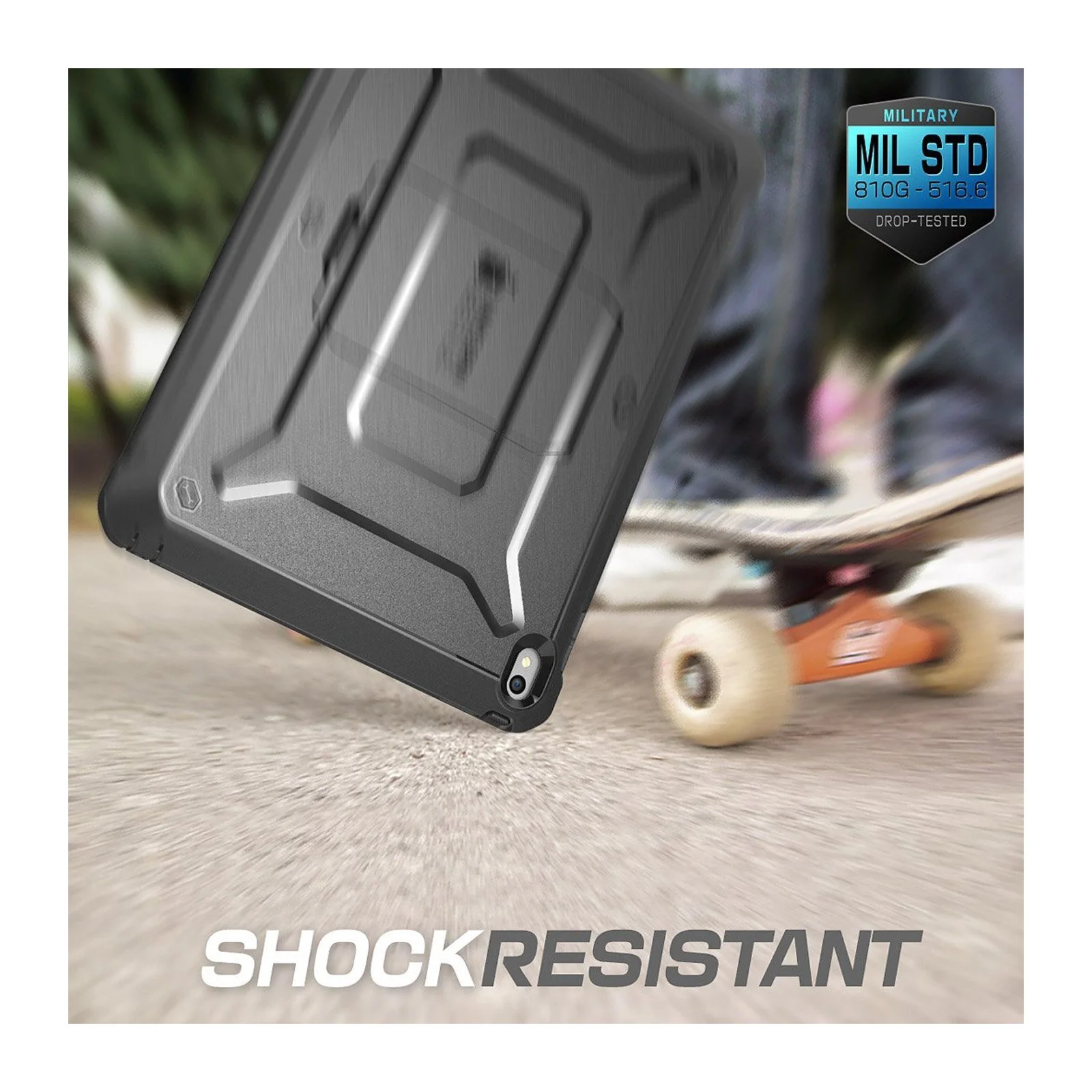 iPad Pro 9.7 inch (2016) Unicorn Beetle Pro Full Body Rugged Case with Screen Protector-Black - Image 4