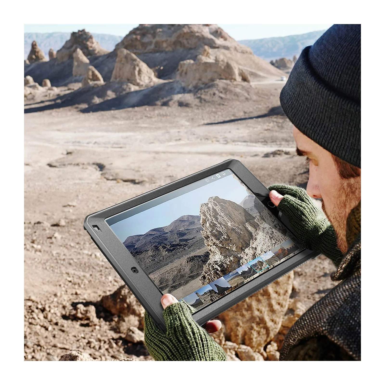 iPad Pro 9.7 inch (2016) Unicorn Beetle Pro Full Body Rugged Case with Screen Protector-Black - Image 7