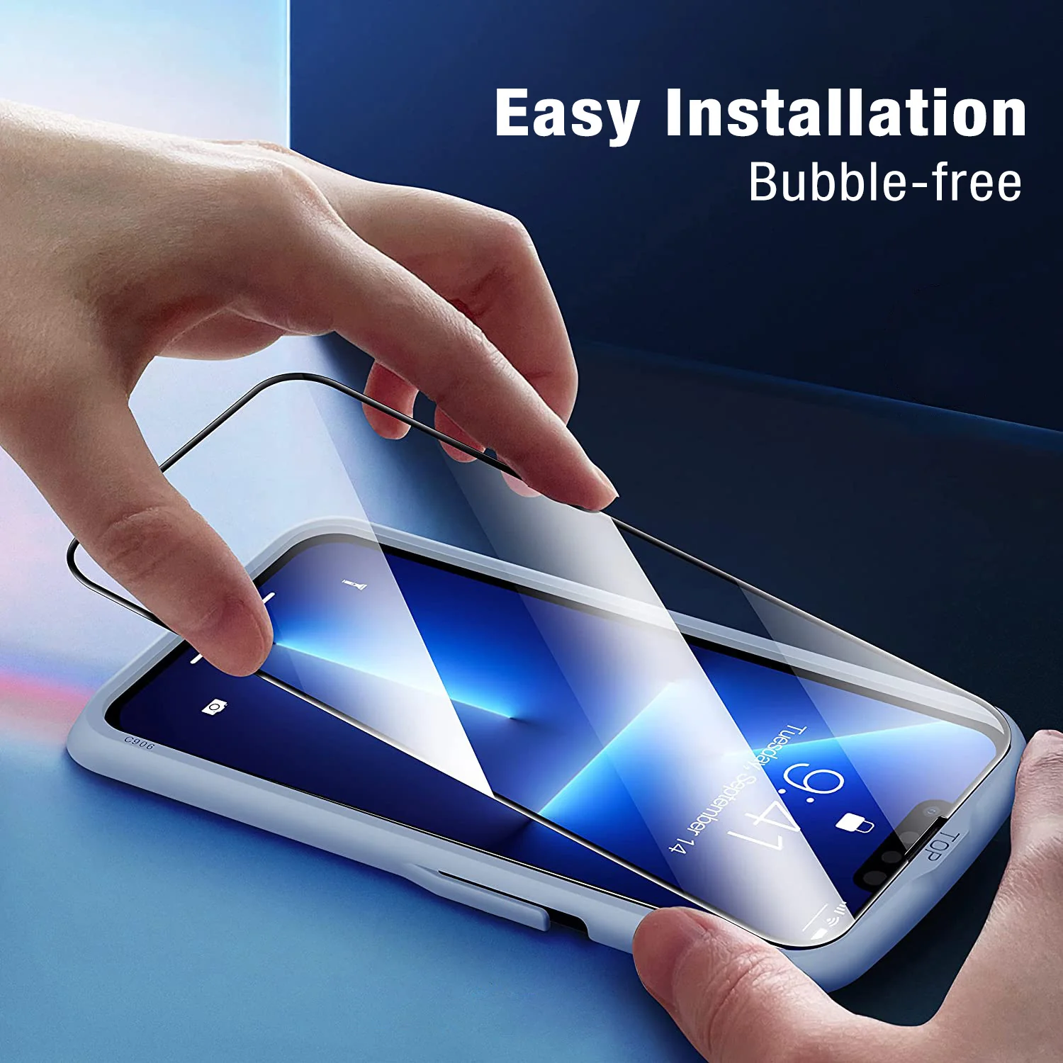 2.5D Tempered Glass Screen & Lens Protectors for iPhone 13 6.1 inch - Clear - Image 5