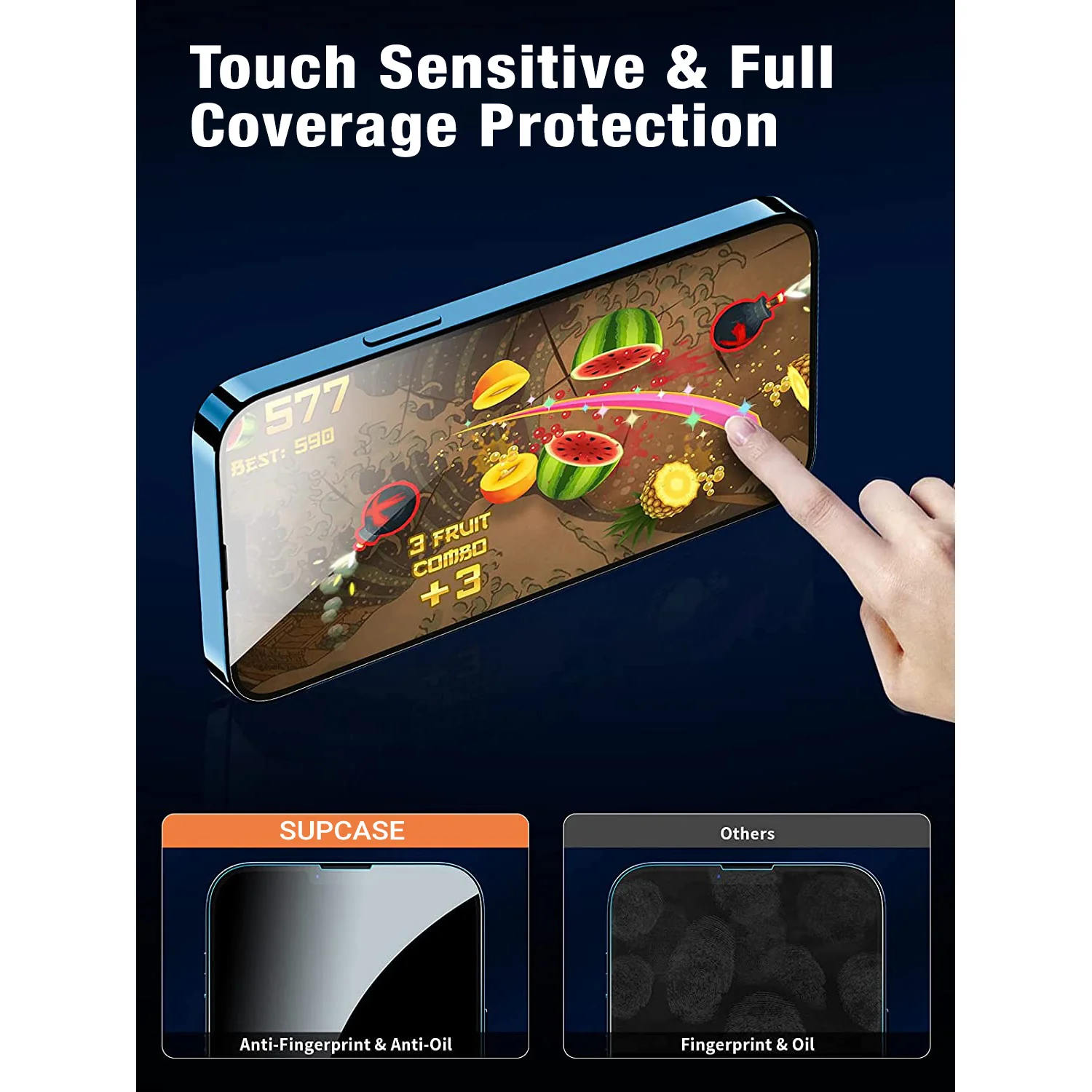 2.5D Tempered Glass Screen & Lens Protectors for iPhone 13 6.1 inch - Clear - Image 6