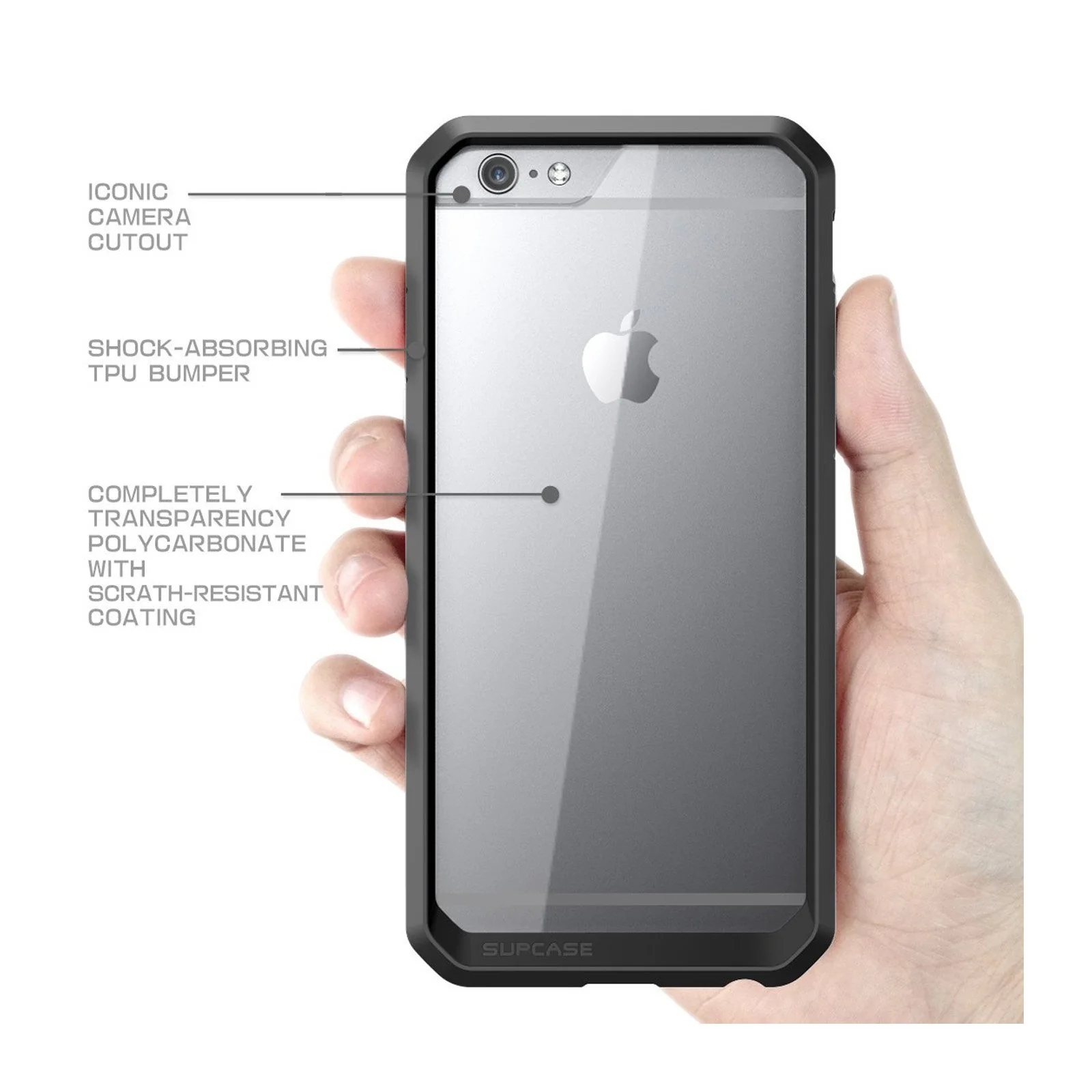 iPhone 6 / 6S Unicorn Beetle Hybrid Protective Bumper Case-Black - Image 4