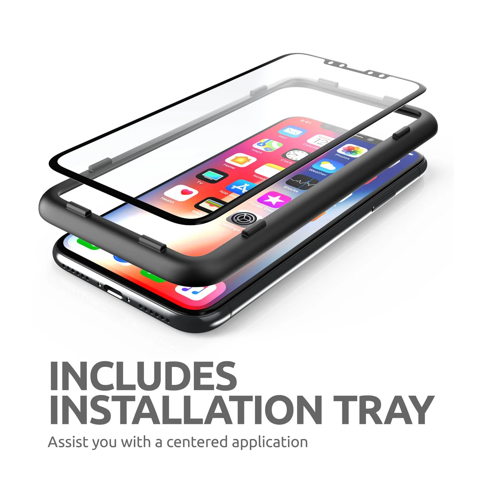 3D Glass Screen Protector for iPhone 6.5 inch 2018 and 2019 (2 Pack) -Clear - Image 3