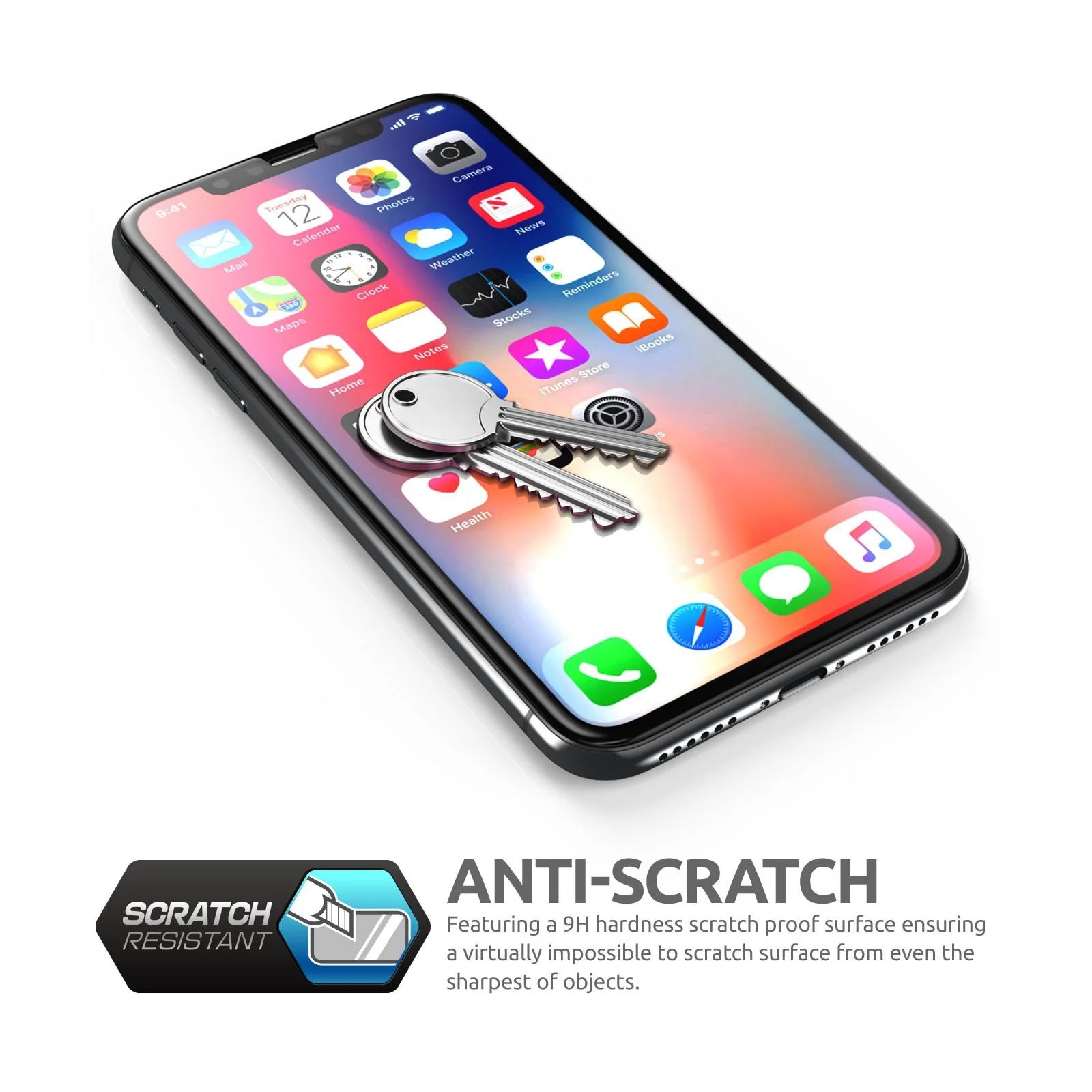 3D Glass Screen Protector for iPhone 6.5 inch 2018 and 2019 (2 Pack) -Clear - Image 5