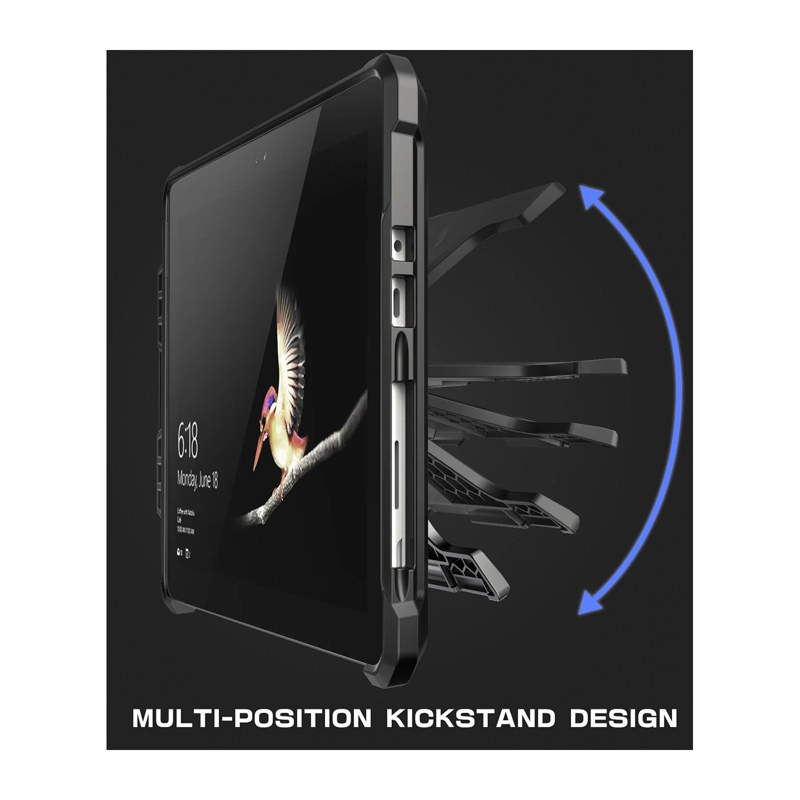 Microsoft Surface Go Unicorn Beetle PRO Full Body Protective Case-Black - Image 3