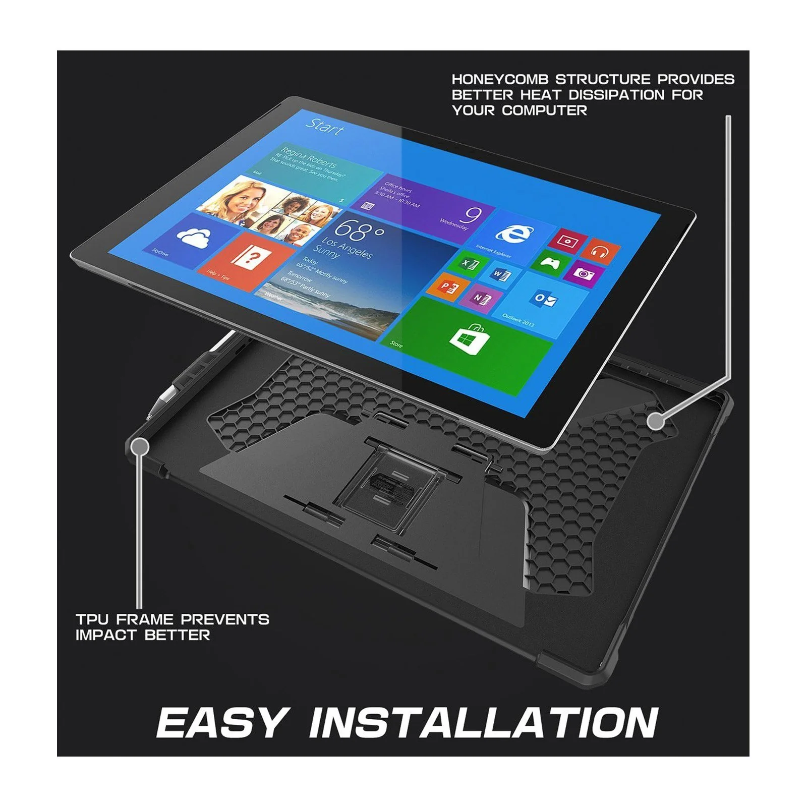 Microsoft Surface Pro Unicorn Beetle PRO Rugged Case-Black - Image 5