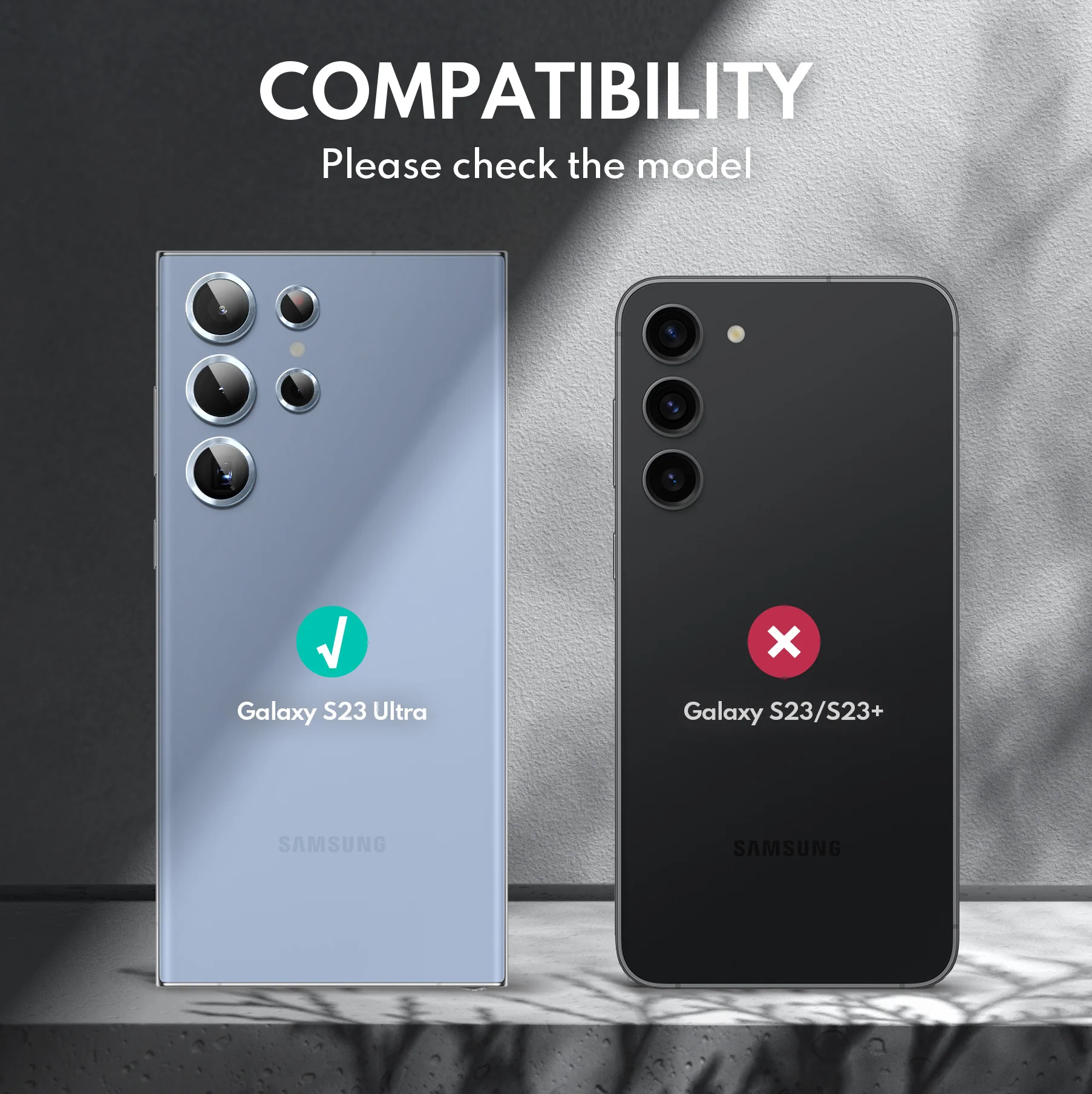 Tempered Glass Camera Lens Protector  for Galaxy S23 Ultra-Blue - Image 3