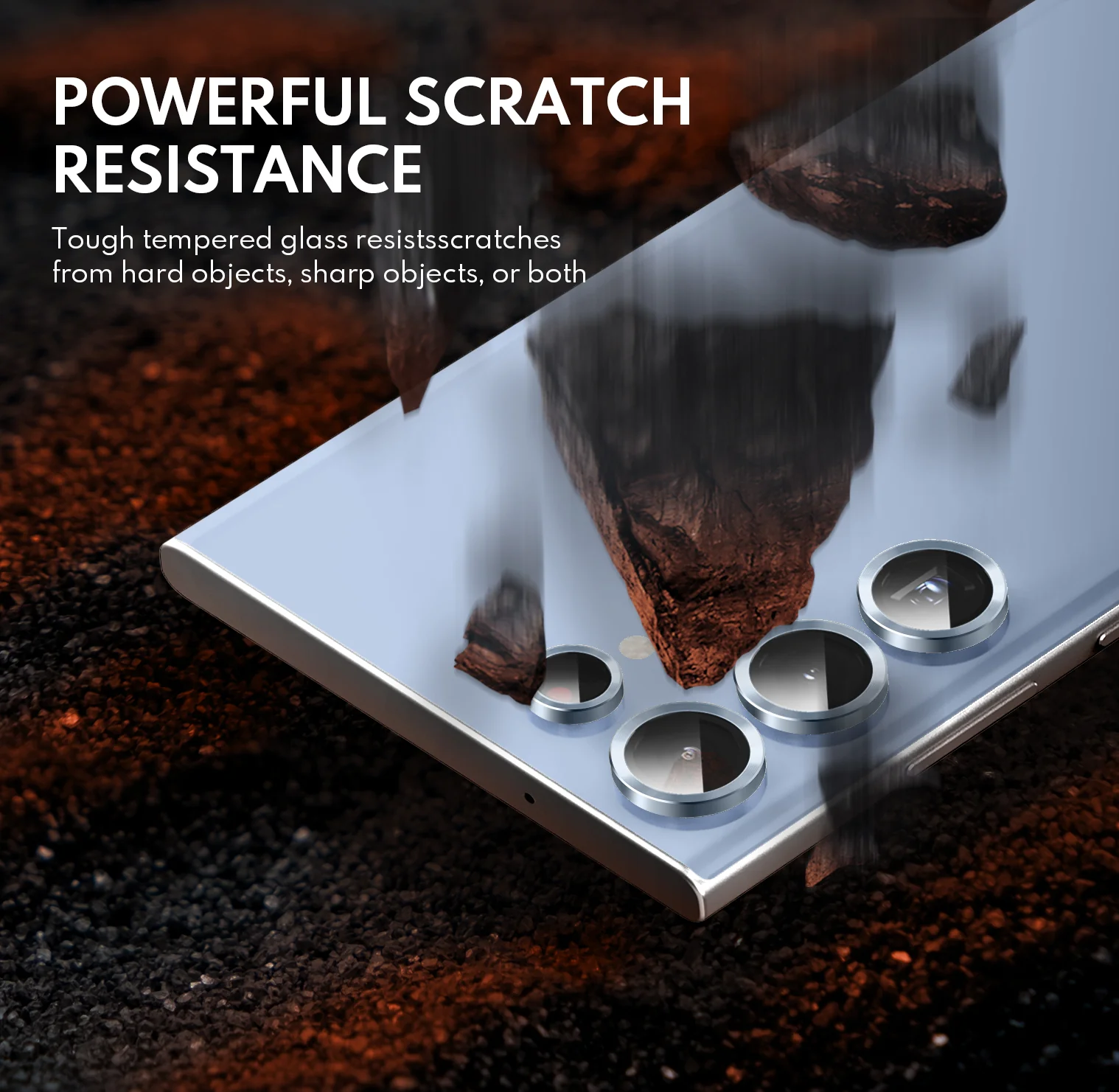 Tempered Glass Camera Lens Protector  for Galaxy S23 Ultra-Blue - Image 5