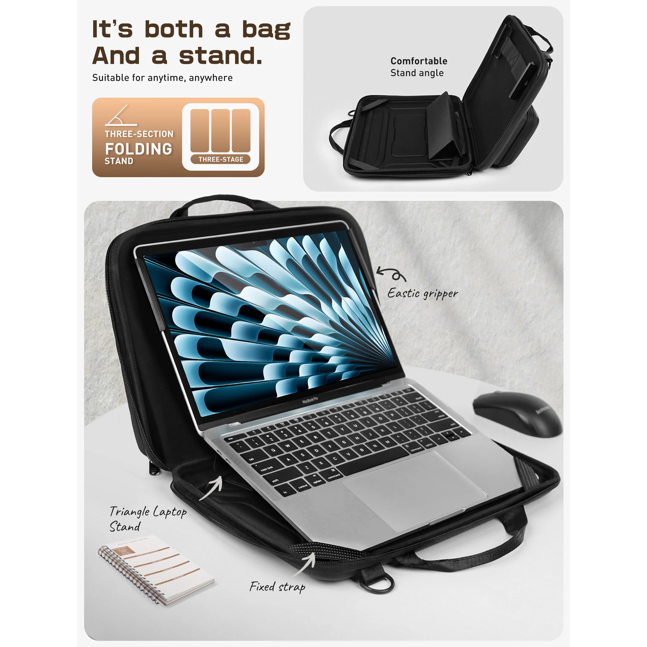 Unicorn Beetle PRO 13" - 14" Laptop Carrying Case with Laptop Stand - Image 3