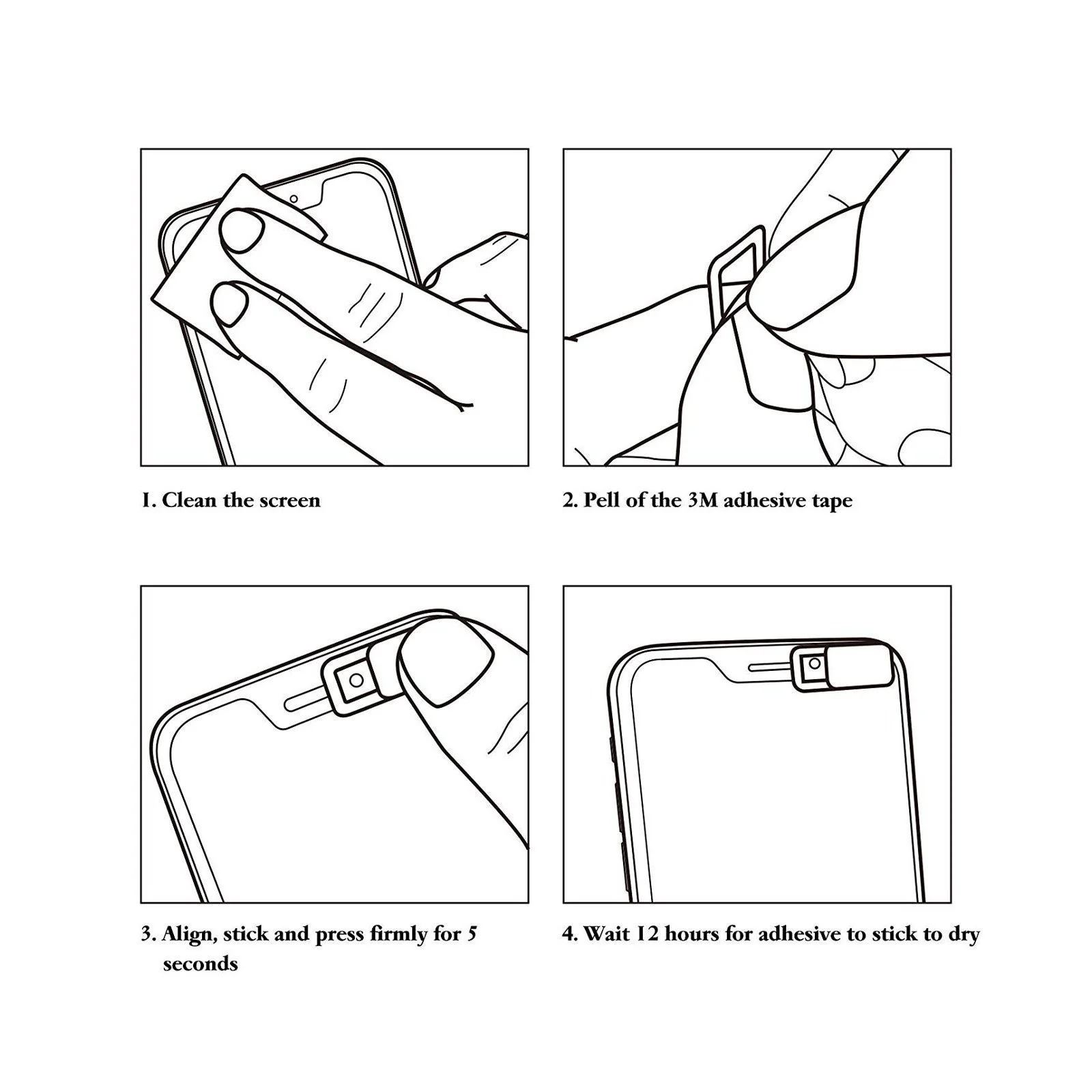 Webcam Slider Camera Cover (6 pack)-Black - Image 7